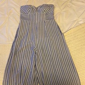 American Eagle Striped Playsuit